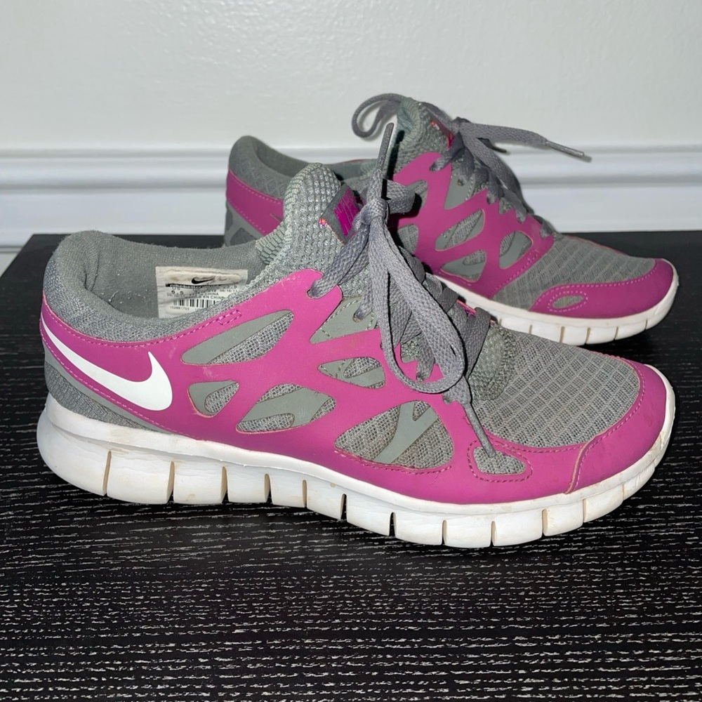 Nike Free Run 5.0 Running Shoes Pink Gray Women’s Size 6.5